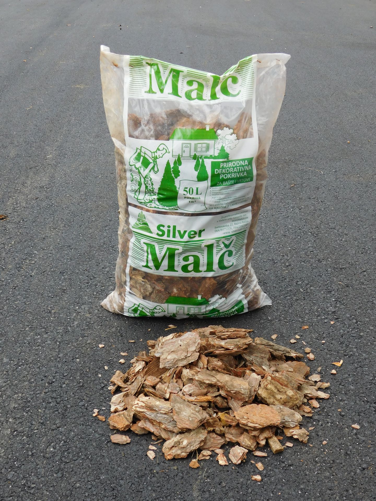 Krupni malč od borove kore